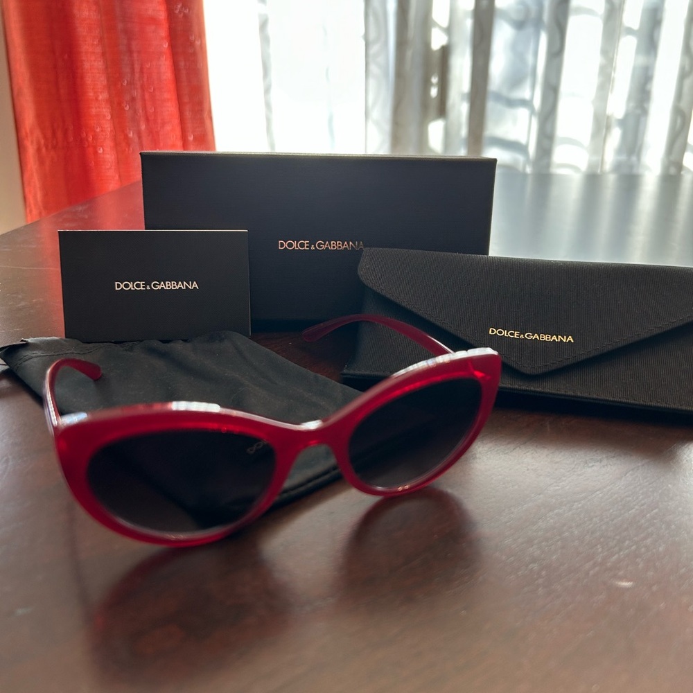 *SOLD* Dolce & Gabbana Red Sunglasses